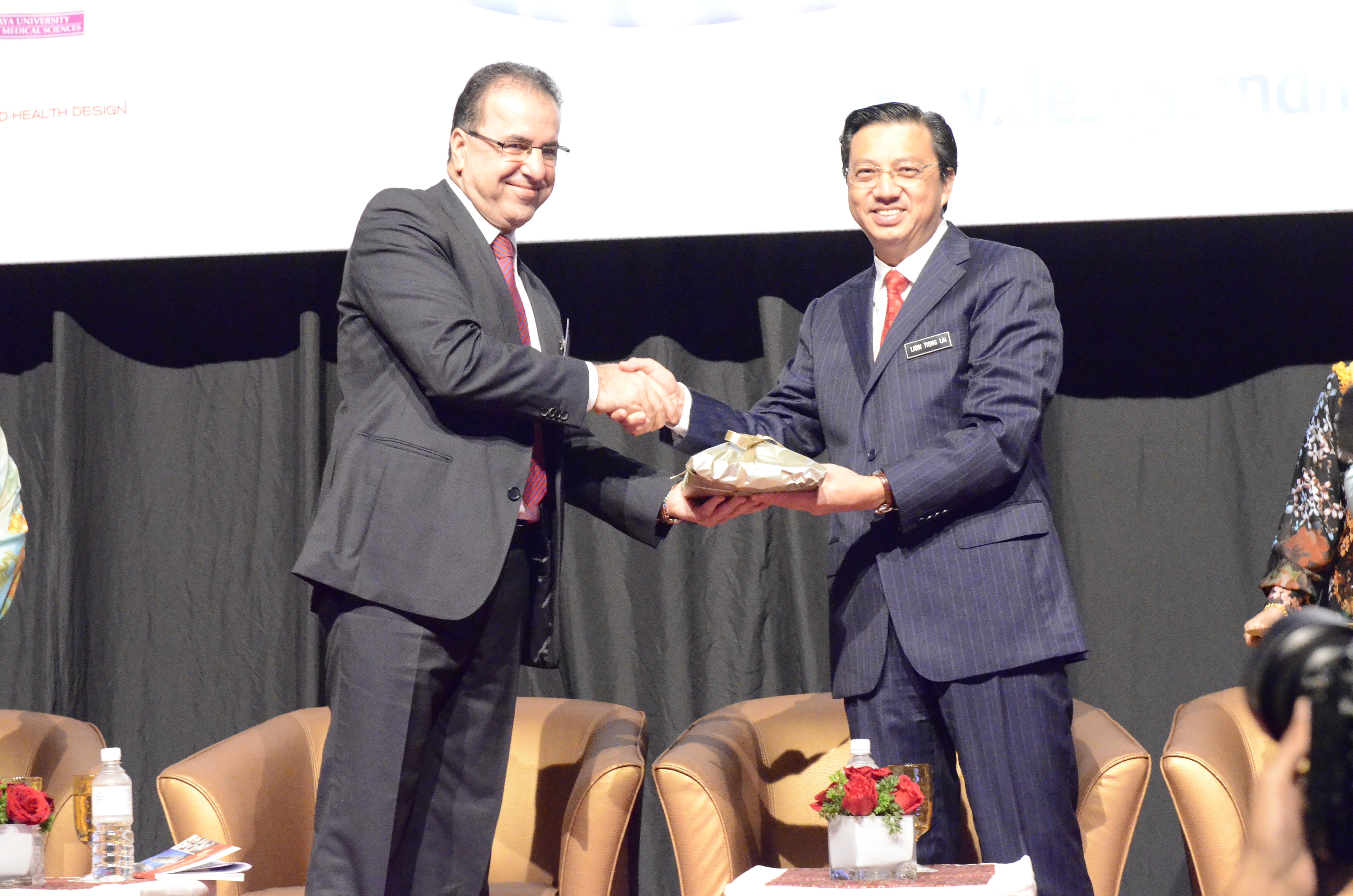 Minister of Health, Malaysia in ceremony 